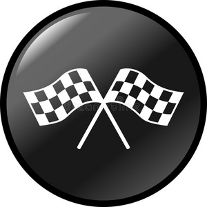 方格竞速旗矢量按钮图片