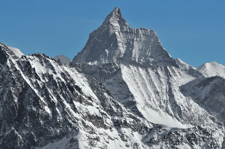 瑞士阿尔卑斯山。马特洪峰