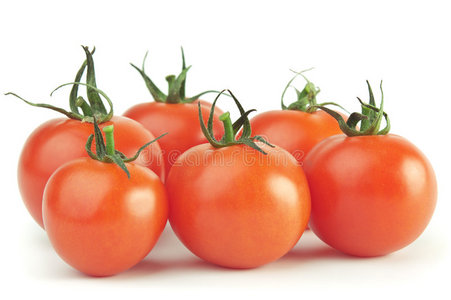 绿茎红西红柿图片