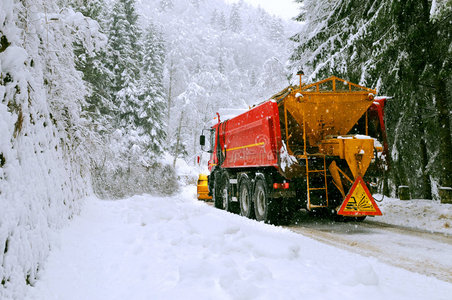 冬季铲雪车