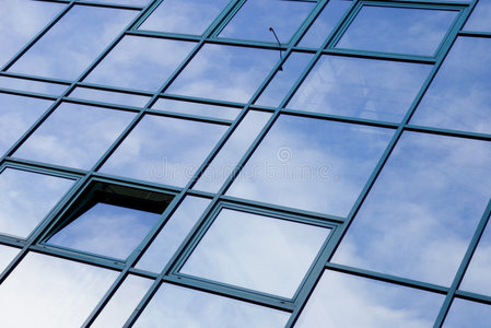 现代带窗建筑