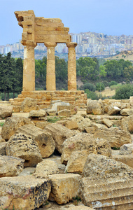 希腊语 废墟 寺庙 天空 山谷 阿格里根托 城市 纪念碑