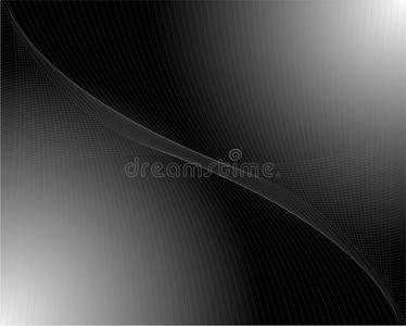 圆滑的曲线黑色背景照片