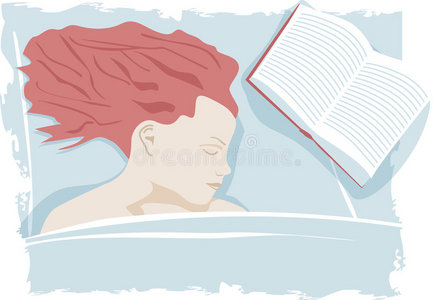 成人 美女 白种人 阅读 肖像 房间 放松 盖子 就寝时间