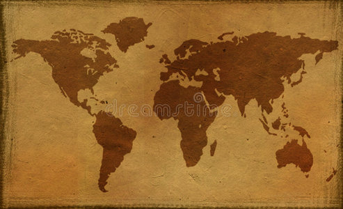 旧世界地图