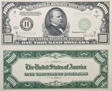 定金膨胀一千美元照片