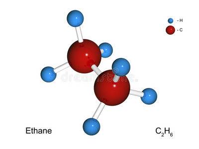 乙烷的比例模型图图片