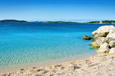 海湾 自由 地中海 美女 边缘 海滩 假日 目的地 蔚蓝