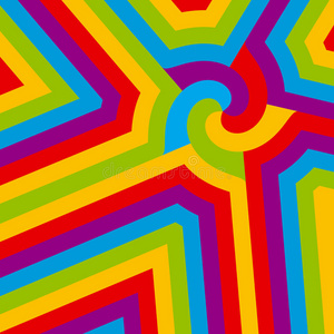 抽象的彩色漩涡。矢量。