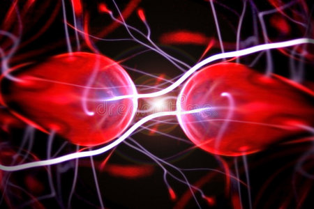 准备碰撞的两个粒子照片