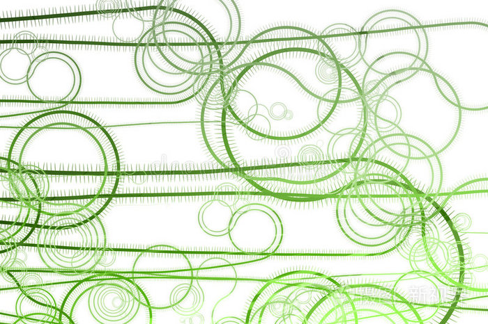 弯曲的植物缠绕的藤蔓