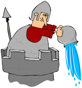 守卫插画-守卫手绘-守卫卡通图-摄图新视界