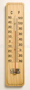 木制温度计。
