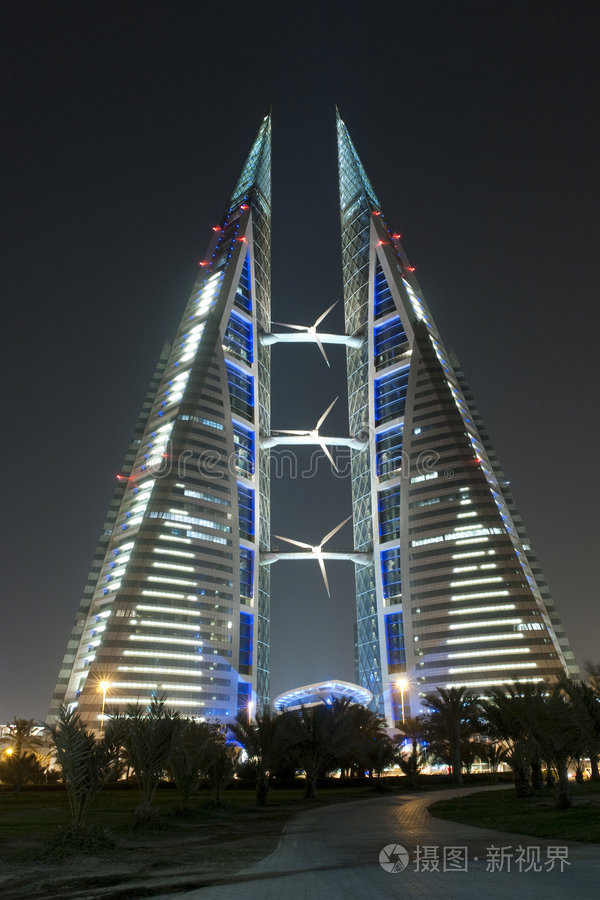 世界贸易中心巴林夜景