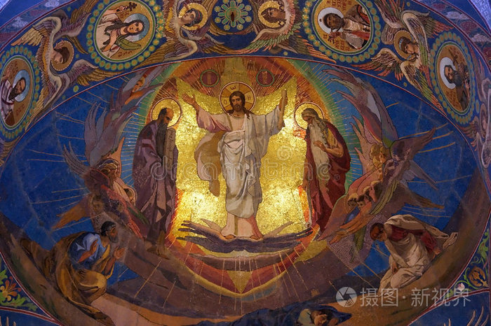 壁画乔拉圣救世主教堂耶稣马赛克比斯特丽塔修道院东正教天主教会耶稣
