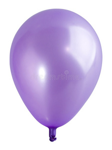 膨胀的紫色气球