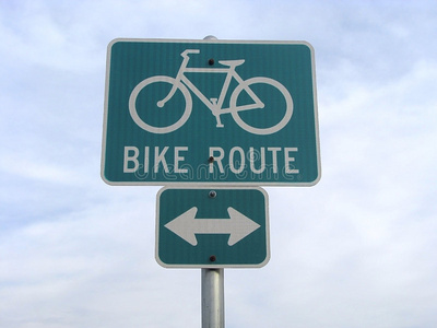 道路自行车标识图案图片