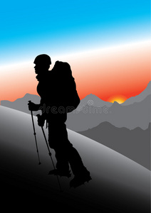 登山运动员图片