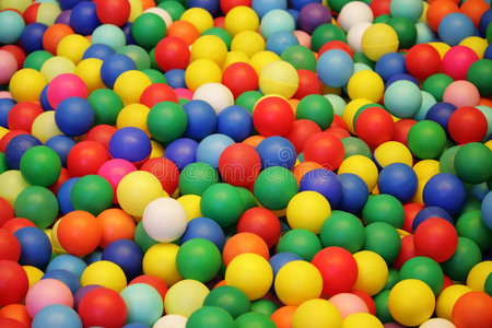 彩色塑料球背景
