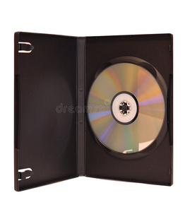 盒装dvd光盘，白色隔离