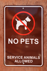 禁止携带宠物标志图片