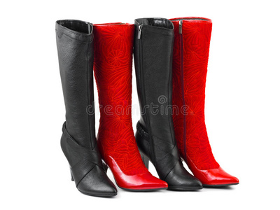 红黑女鞋