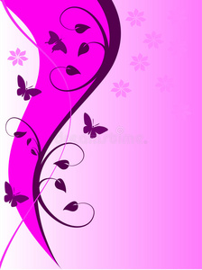 抽象淡紫色花朵背景