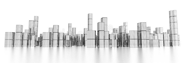 城市景观 建筑 插图 距离 大都市 城市 公司 建筑学 混凝土