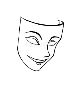 面具的插图图片