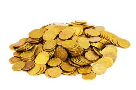 一堆金币图片