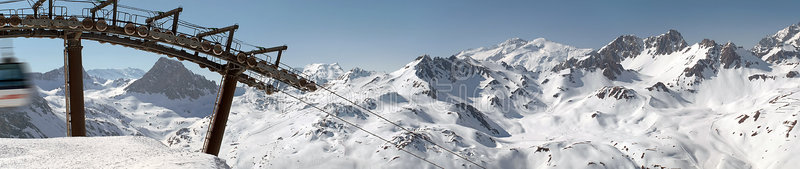 蒂涅斯滑雪场全景图