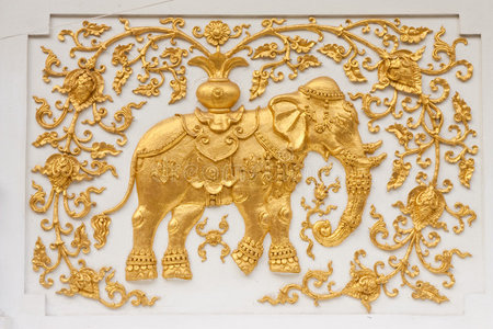 泰国传统造型艺术中的大象图片