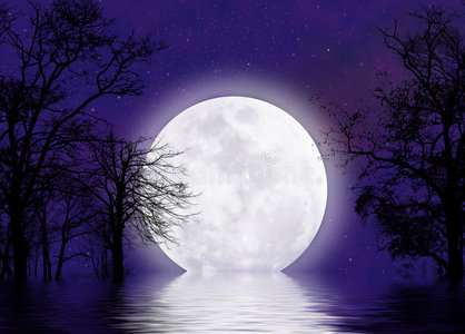 超现实月景月仙粉背景红天带绳梦幻月景泰国的中国灯笼.