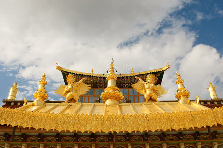 中国香格里拉松赞林藏族寺院