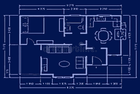 蓝图-房屋平面图照片
