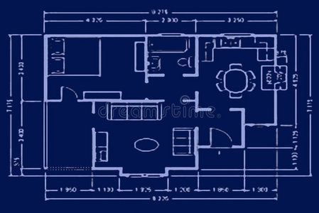 蓝图房屋平面图