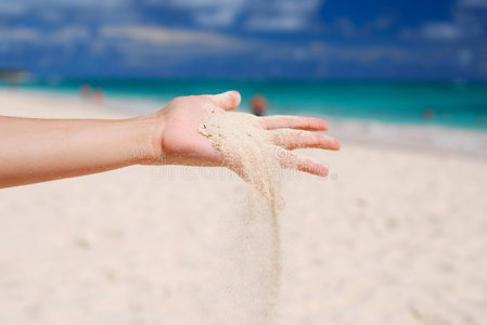 手沙子图片