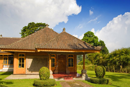 巴厘岛传统住宅。