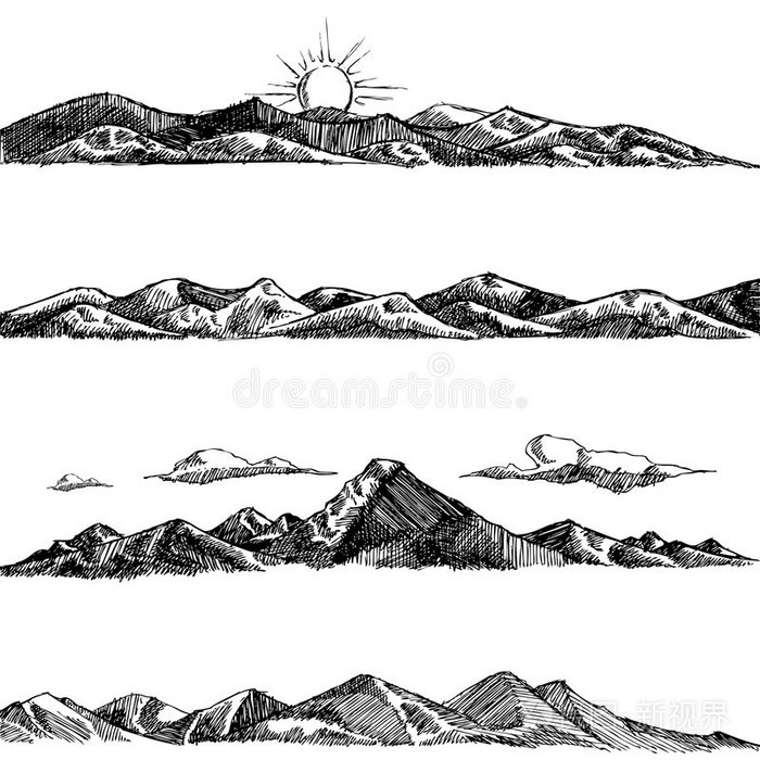 山景插图