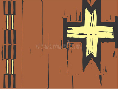 美洲土著图案十字架