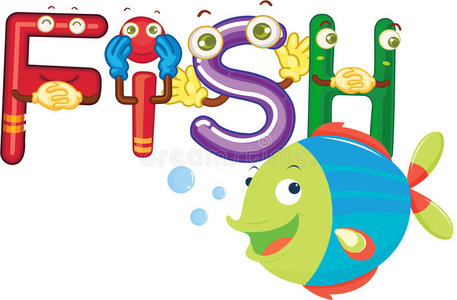 鱼字母图片