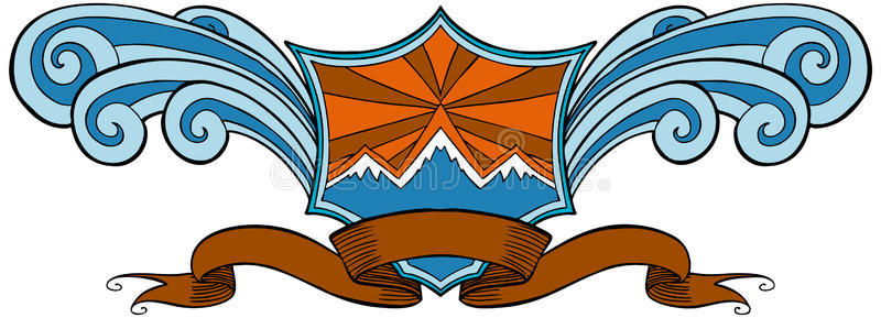 西藏山顶插画-西藏山顶手绘-西藏山顶卡通图-摄图新视界