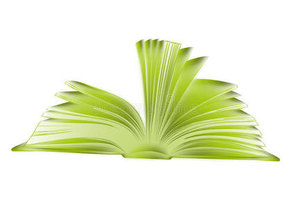 绿皮书。草图样式插图