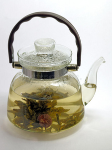 玻璃茶壶配茶