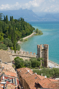 意大利湖的塔古城景观