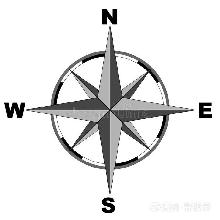 下载小样发票合同问题/举报罗盘玫瑰蓝色指南针和地图. 矢量插图.