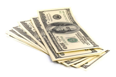 美元经济学美元钞票照片