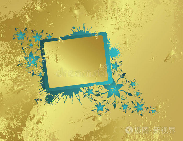 金色花架插画 正版商用图片0ifkwu 摄图新视界