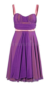 紫罗兰色连衣裙