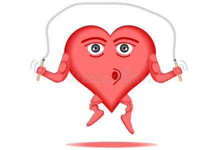心脏跳动脉线图形内的心形矢量插图红色健身,健康,积极的生活方式爱的